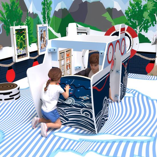 This image shows a play system all aboard