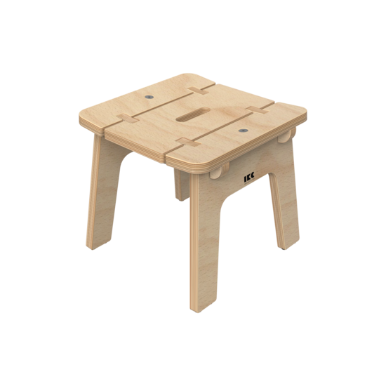 Buxus stool wood kinderkrukje IKC kindermeubeltjes